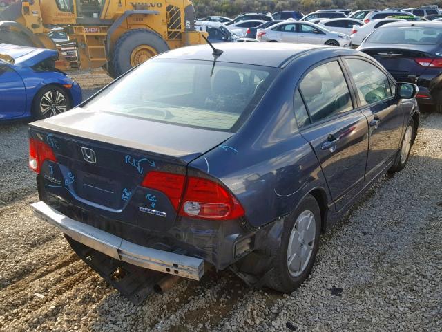 JHMFA36228S019147 - 2008 HONDA CIVIC HYBR GRAY photo 4