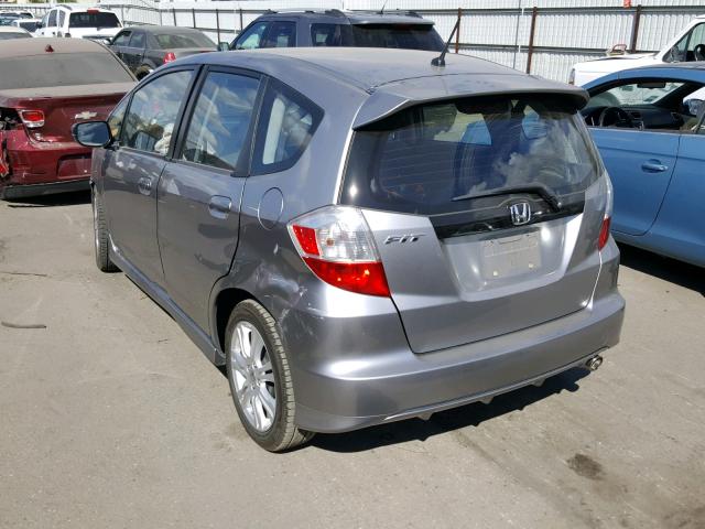 JHMGE8H49AS001710 - 2010 HONDA FIT SPORT SILVER photo 3