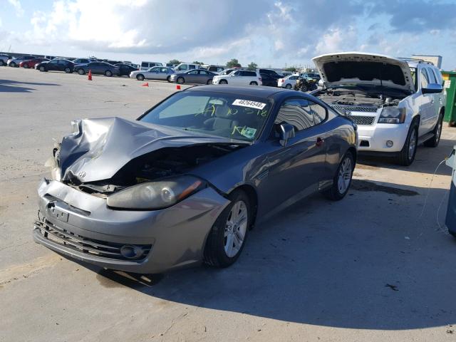 KMHHM66D27U258541 - 2007 HYUNDAI TIBURON GS BLACK photo 2