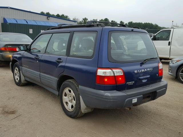 JF1SF63551H741089 - 2001 SUBARU FORESTER L BLUE photo 3