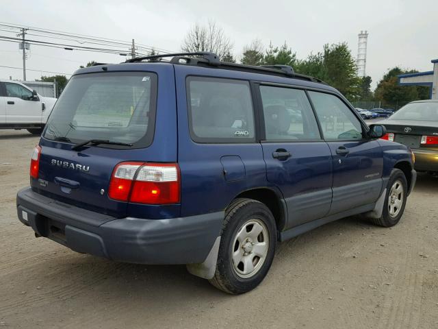 JF1SF63551H741089 - 2001 SUBARU FORESTER L BLUE photo 4