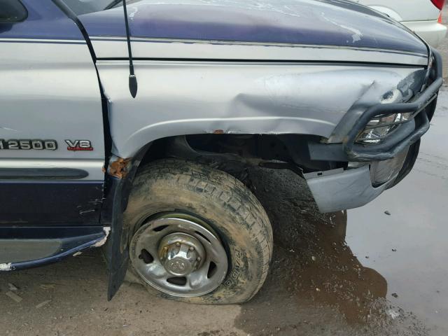 1B7KF23Z9WJ199999 - 1998 DODGE RAM 2500 TWO TONE photo 9