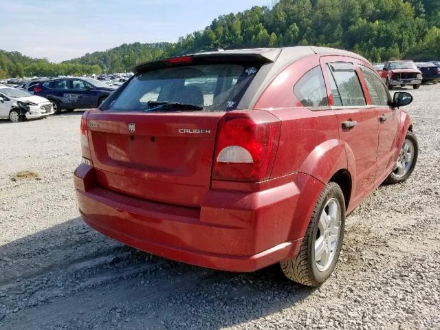 1B3CB1HA8BD156147 - 2011 DODGE CALIBER EX RED photo 4