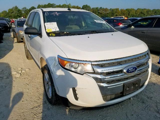 2FMDK3GC7EBA14864 - 2014 FORD EDGE SE WHITE photo 1