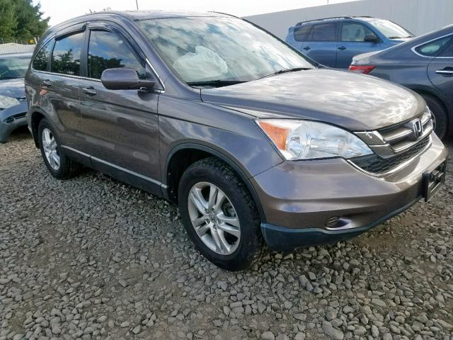 5J6RE4H79BL122336 - 2011 HONDA CR-V EXL BROWN photo 1