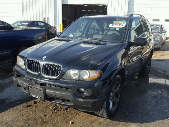 5UXFA13595LY03298 - 2005 BMW X5 3.0I BLACK photo 2