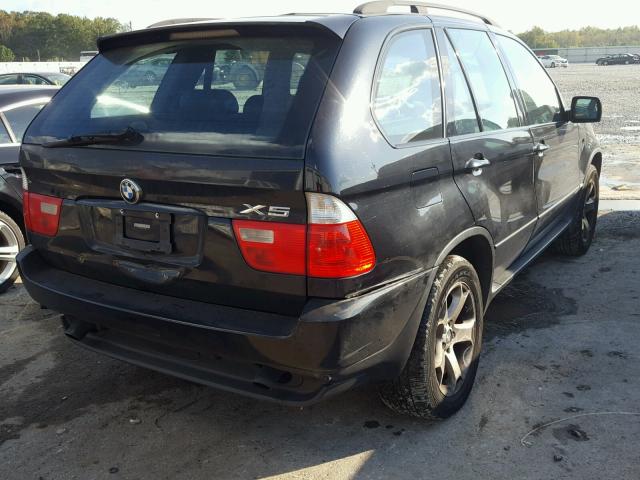 5UXFA13595LY03298 - 2005 BMW X5 3.0I BLACK photo 4