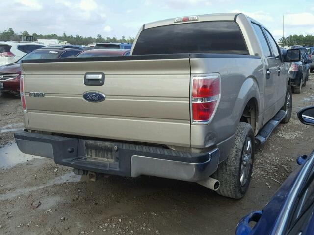 1FTEW1C80AFD17934 - 2010 FORD F150 SUPER TAN photo 4