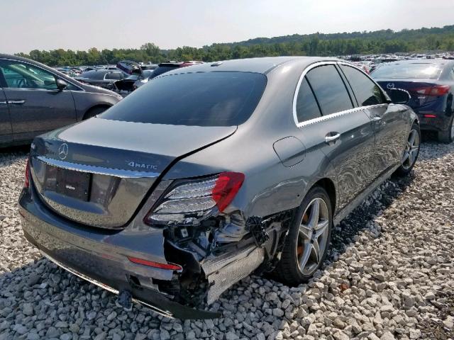 WDDZF4KB1HA076026 - 2017 MERCEDES-BENZ E 300 4MAT GRAY photo 4