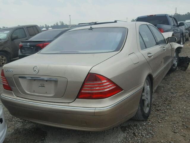 WDBNG70J93A375112 - 2003 MERCEDES-BENZ S 430 TAN photo 4