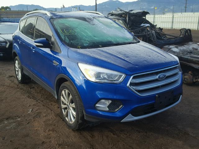 1FMCU9J95HUE95640 - 2017 FORD ESCAPE TIT BLUE photo 1