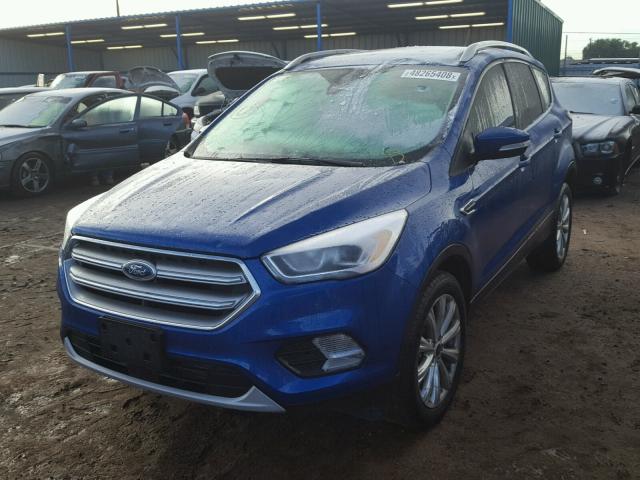 1FMCU9J95HUE95640 - 2017 FORD ESCAPE TIT BLUE photo 2