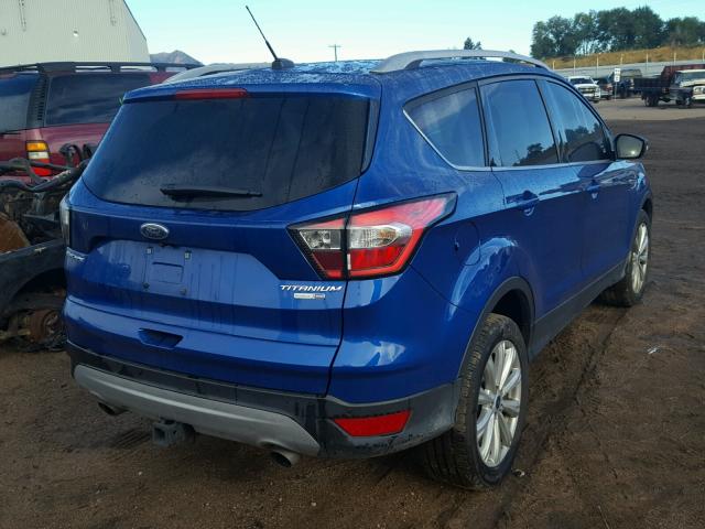 1FMCU9J95HUE95640 - 2017 FORD ESCAPE TIT BLUE photo 4