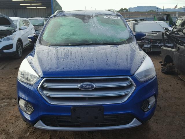 1FMCU9J95HUE95640 - 2017 FORD ESCAPE TIT BLUE photo 9