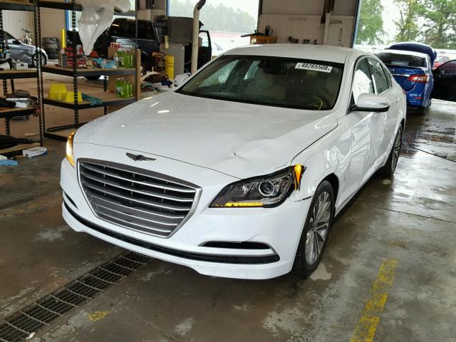 KMHGN4JE9FU049213 - 2015 HYUNDAI GENESIS 3. WHITE photo 2