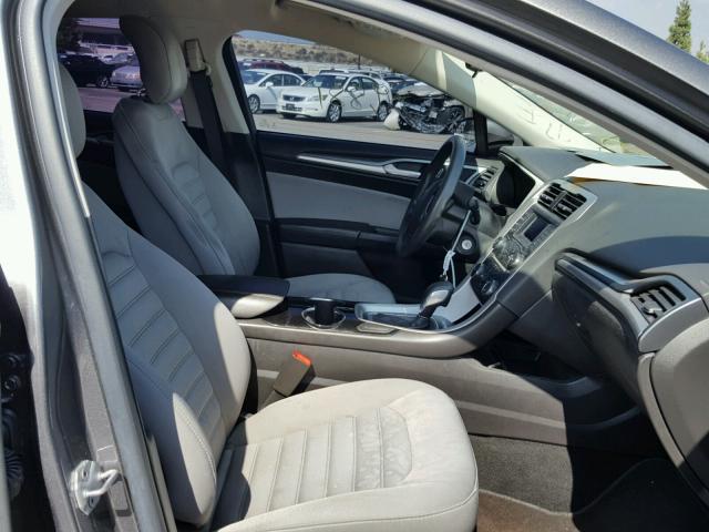 3FA6P0G71ER207891 - 2014 FORD FUSION S GRAY photo 5