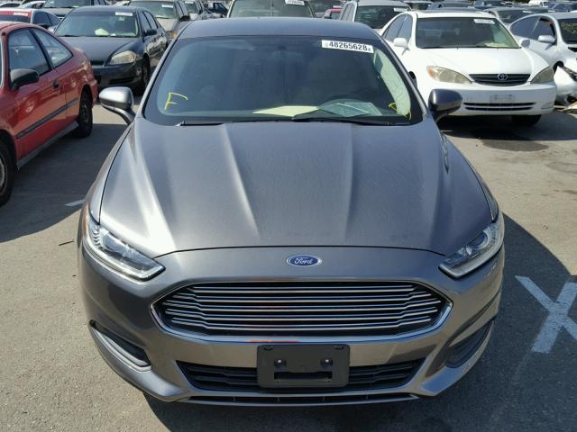 3FA6P0G71ER207891 - 2014 FORD FUSION S GRAY photo 9