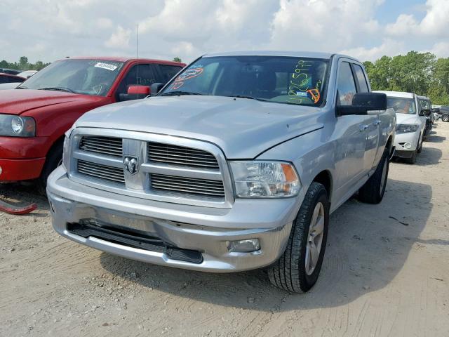 1C6RD6GT2CS224434 - 2012 DODGE RAM 1500 S SILVER photo 2