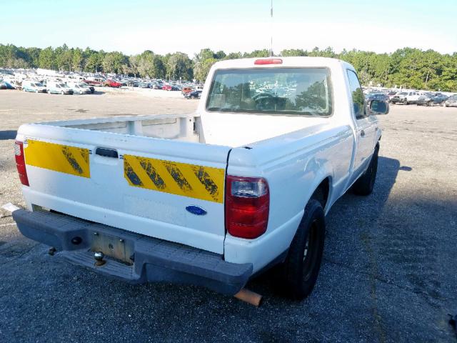 1FTYR10D94PA83281 - 2004 FORD RANGER WHITE photo 4