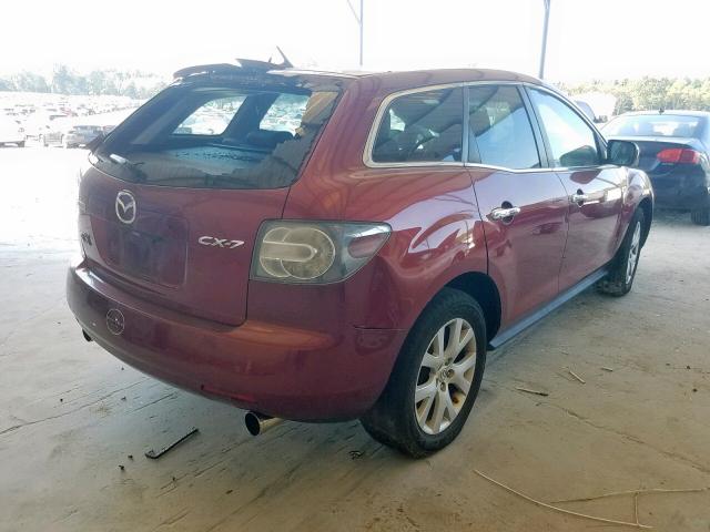 JM3ER293170121724 - 2007 MAZDA CX-7 BURGUNDY photo 4