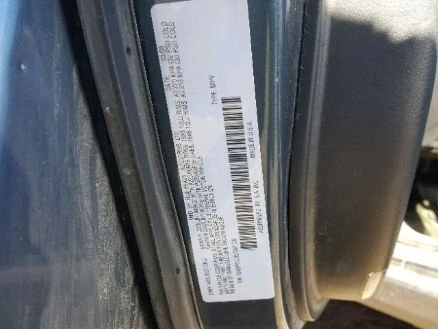 4S4BP61C857381008 - 2005 SUBARU LEGACY OUT BLUE photo 10