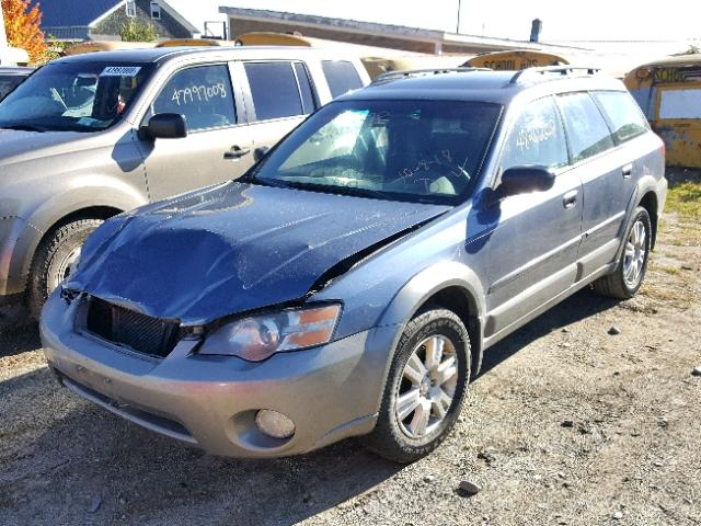 4S4BP61C857381008 - 2005 SUBARU LEGACY OUT BLUE photo 2