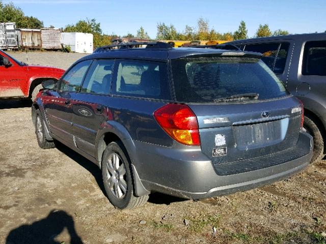 4S4BP61C857381008 - 2005 SUBARU LEGACY OUT BLUE photo 3