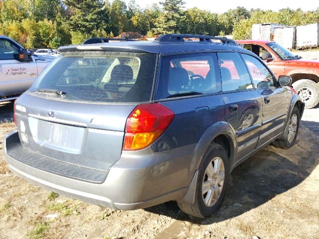 4S4BP61C857381008 - 2005 SUBARU LEGACY OUT BLUE photo 4