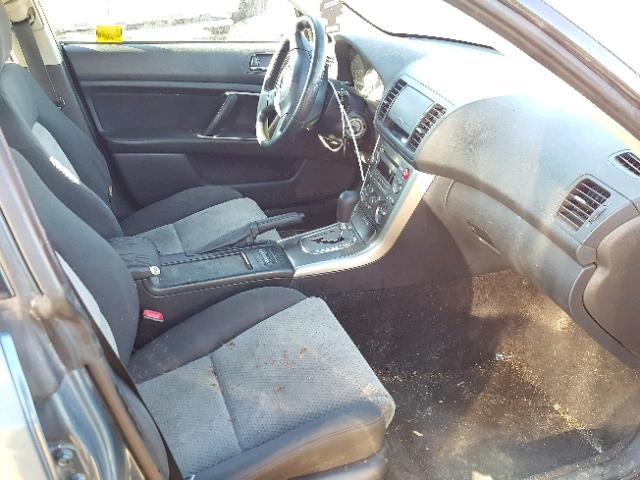 4S4BP61C857381008 - 2005 SUBARU LEGACY OUT BLUE photo 5