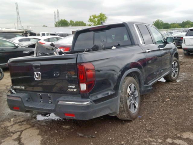 5FPYK3F73KB007328 - 2019 HONDA RIDGELINE BLACK photo 4