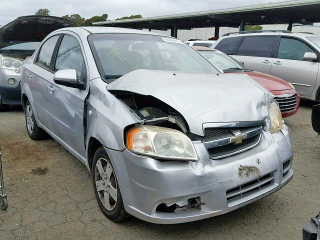KL1TD56607B145216 - 2007 CHEVROLET AVEO BASE ვერცხლისფერი ფოტო 1