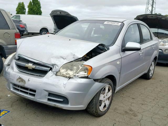 KL1TD56607B145216 - 2007 CHEVROLET AVEO BASE ვერცხლისფერი ფოტო 2