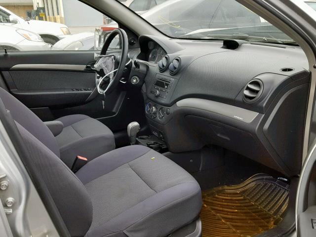 KL1TD56607B145216 - 2007 CHEVROLET AVEO BASE ვერცხლისფერი ფოტო 5