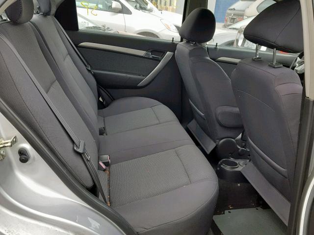 KL1TD56607B145216 - 2007 CHEVROLET AVEO BASE ვერცხლისფერი ფოტო 6