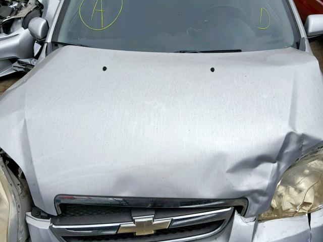 KL1TD56607B145216 - 2007 CHEVROLET AVEO BASE ვერცხლისფერი ფოტო 7