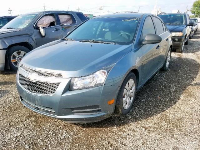 1G1PC5SH3C7214796 - 2012 CHEVROLET CRUZE LS BLUE photo 2