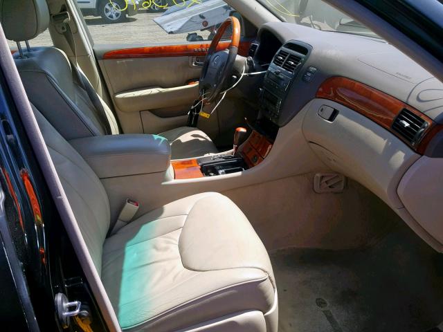 JTHBN30F720060696 - 2002 LEXUS LS 430 GREEN photo 5