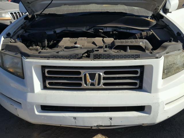 2HJYK16448H511291 - 2008 HONDA RIDGELINE WHITE photo 7