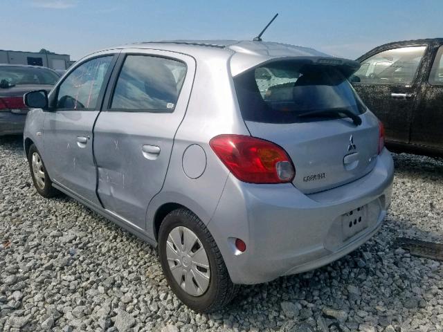 ML32A3HJ6FH045865 - 2015 MITSUBISHI MIRAGE DE SILVER photo 3