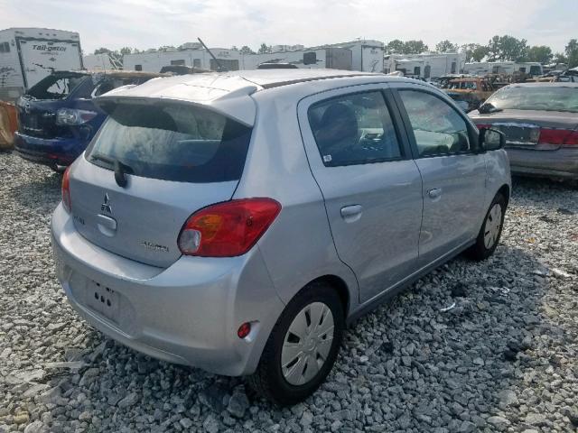 ML32A3HJ6FH045865 - 2015 MITSUBISHI MIRAGE DE SILVER photo 4