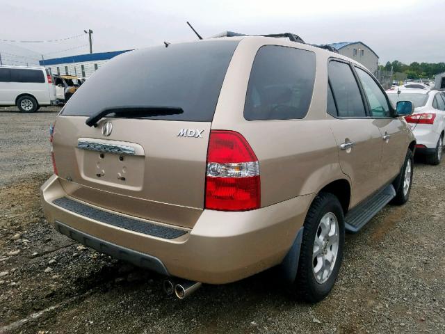 2HNYD18642H524010 - 2002 ACURA MDX TOURIN BEIGE photo 4