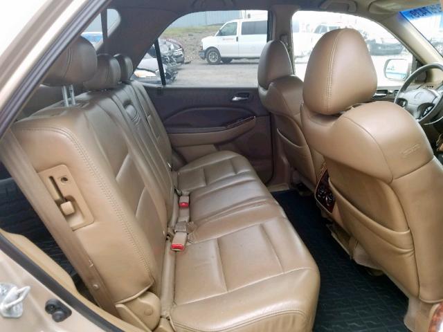 2HNYD18642H524010 - 2002 ACURA MDX TOURIN BEIGE photo 6