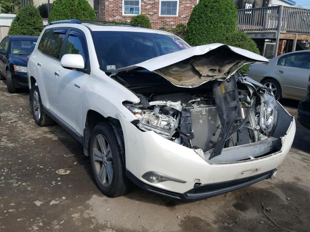 5TDDK3EH1CS143570 - 2012 TOYOTA HIGHLANDER WHITE photo 1