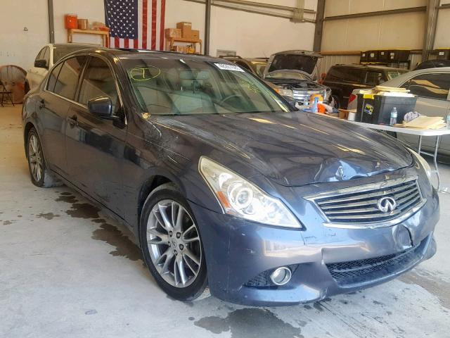 JN1CV6AP4AM201412 - 2010 INFINITI G37 BASE BLUE photo 1