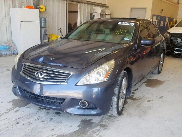 JN1CV6AP4AM201412 - 2010 INFINITI G37 BASE BLUE photo 2