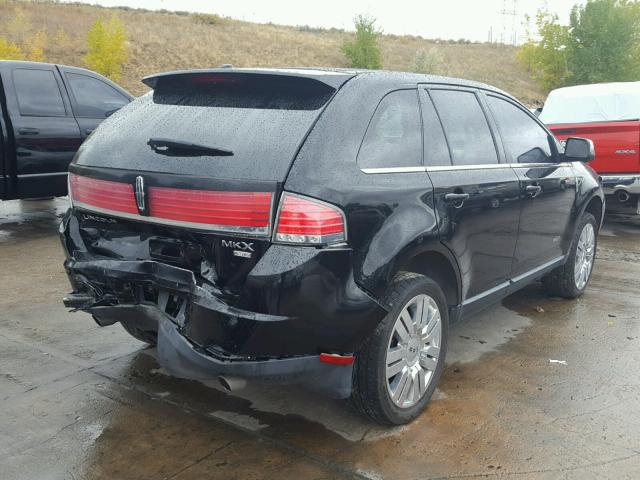 2LMDU88C18BJ23917 - 2008 LINCOLN MKX BLACK photo 4