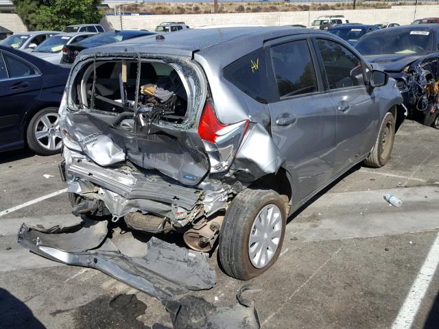 3N1CE2CP7FL413308 - 2015 NISSAN VERSA NOTE GRAY photo 4