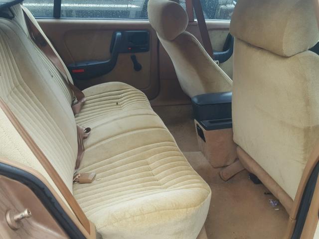 1G2NE54U6KC678128 - 1989 PONTIAC GRAND AM L TAN photo 6