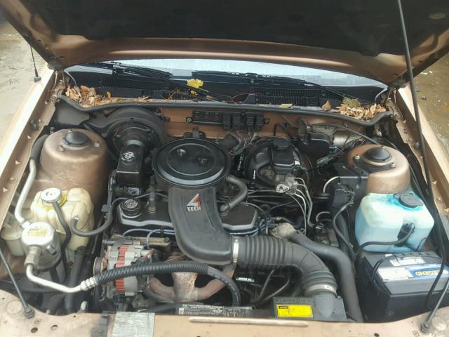 1G2NE54U6KC678128 - 1989 PONTIAC GRAND AM L TAN photo 7