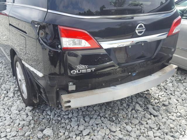 JN8AE2KP7B9001290 - 2011 NISSAN QUEST S BLACK photo 9